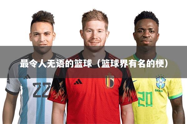 最令人无语的篮球(篮球界有名的梗)